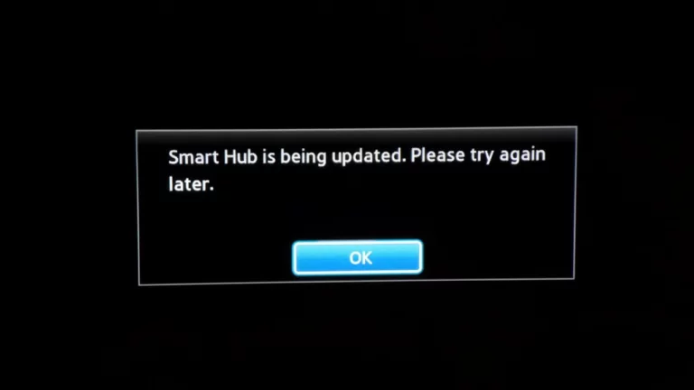 Samsung Smart Hub Is Being Updated Try Again Later